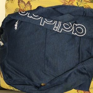 Adidas hoodie size 8 navy